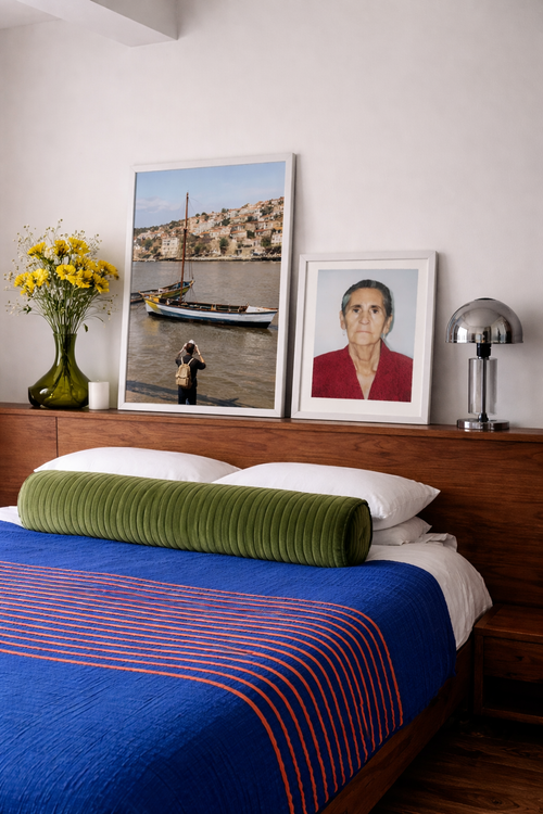 Colcha Puntos Azules