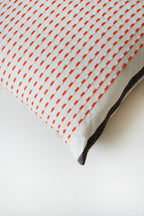 Cojín Puntos NARANJA / CAFE